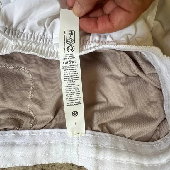 NWT LULULEMON Pace Rival High-Rise Short 3" WHITE 8 - Picture 8 of 12